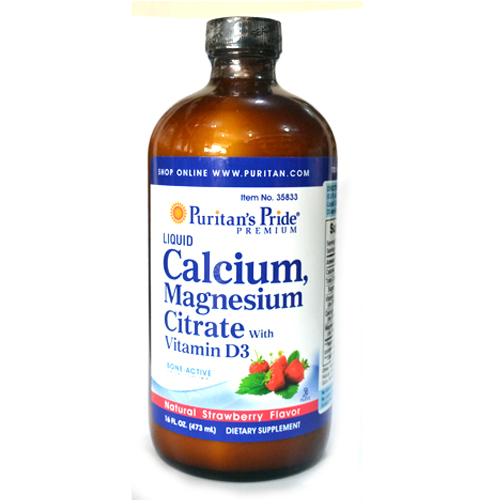 Puritans Pride Liquid Calcium Magnesium With Vitamin D3